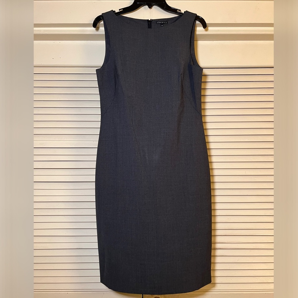 Theory Dark Gray Midi Dress
